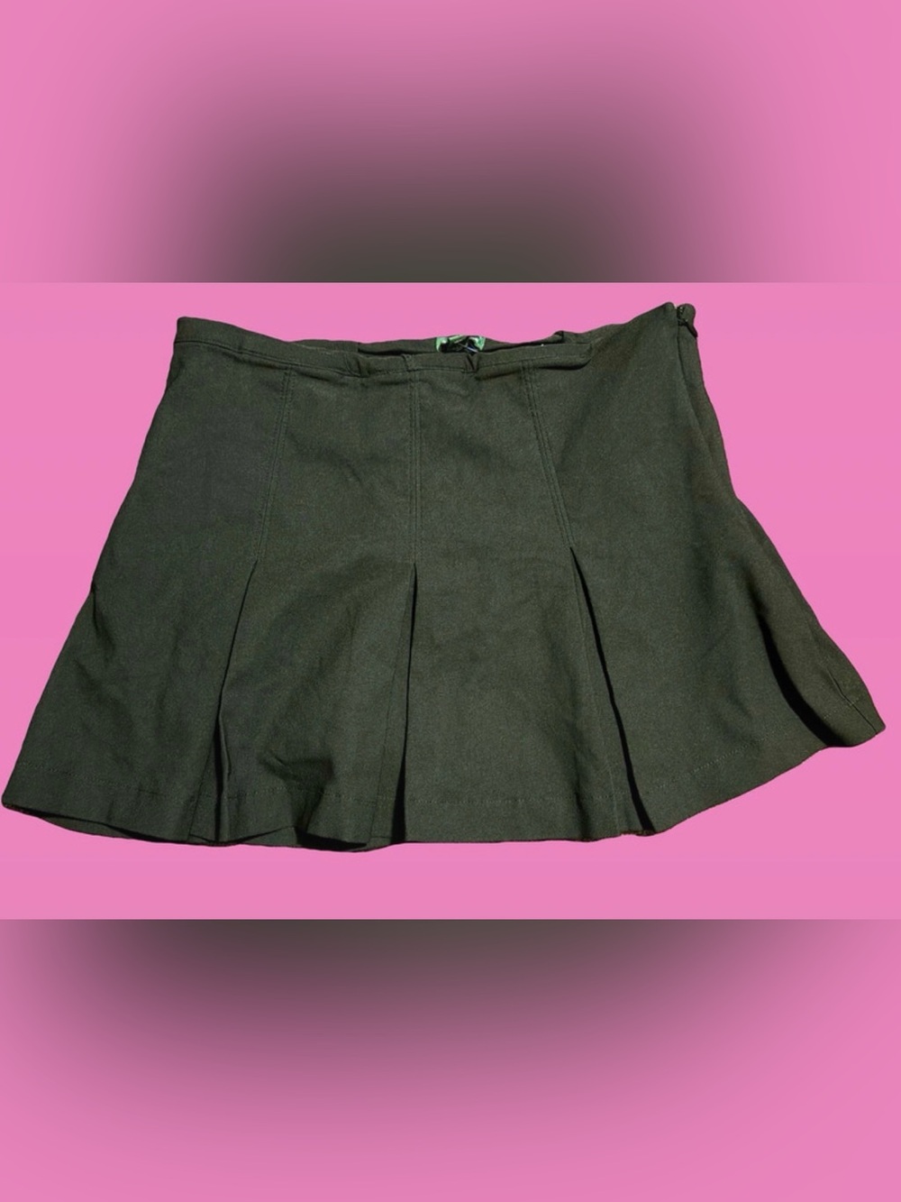 wild fable Black Pleated Mini Skirt